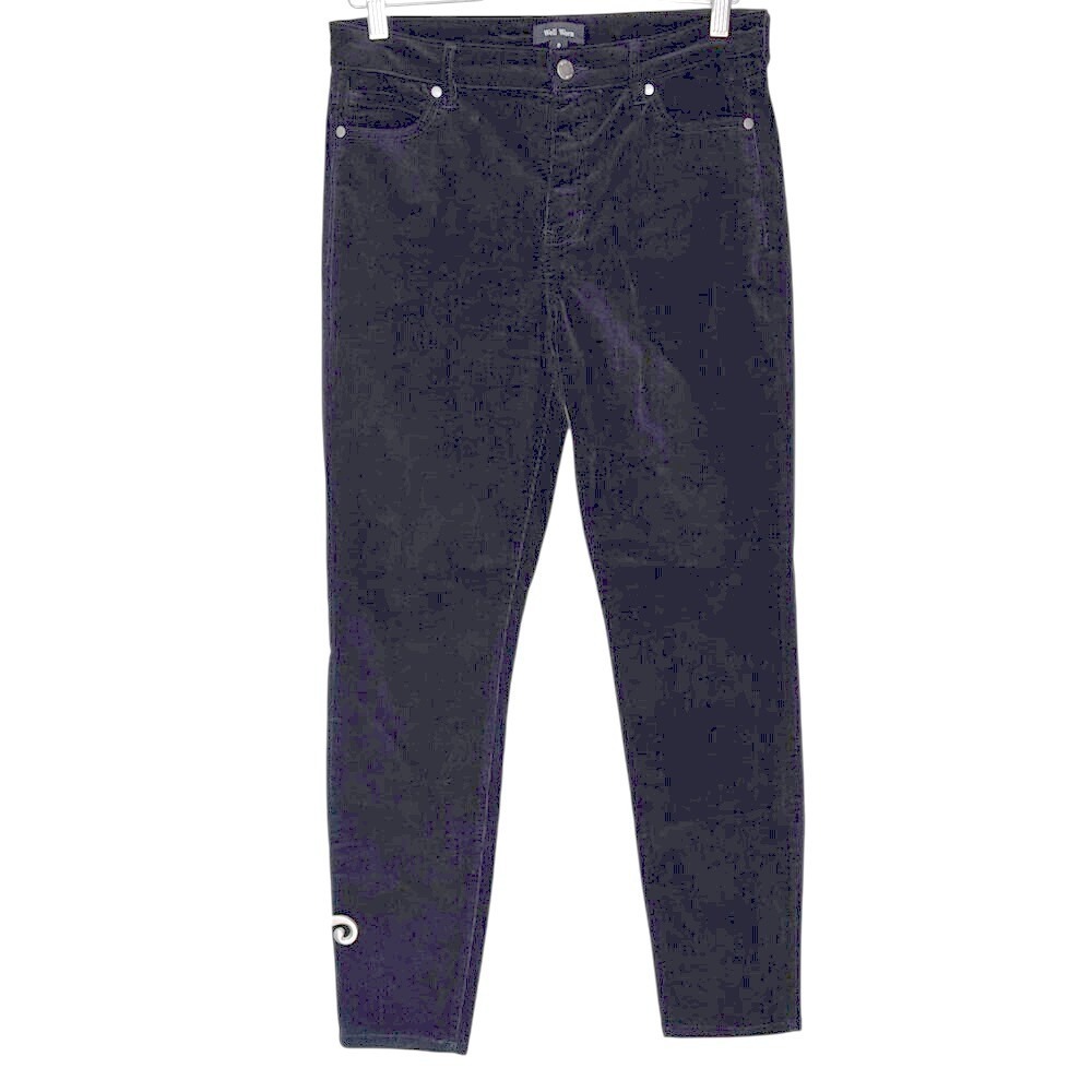 Black Corduroy Pants Women's Size 8‎ / 29 High Rise Straight Fit